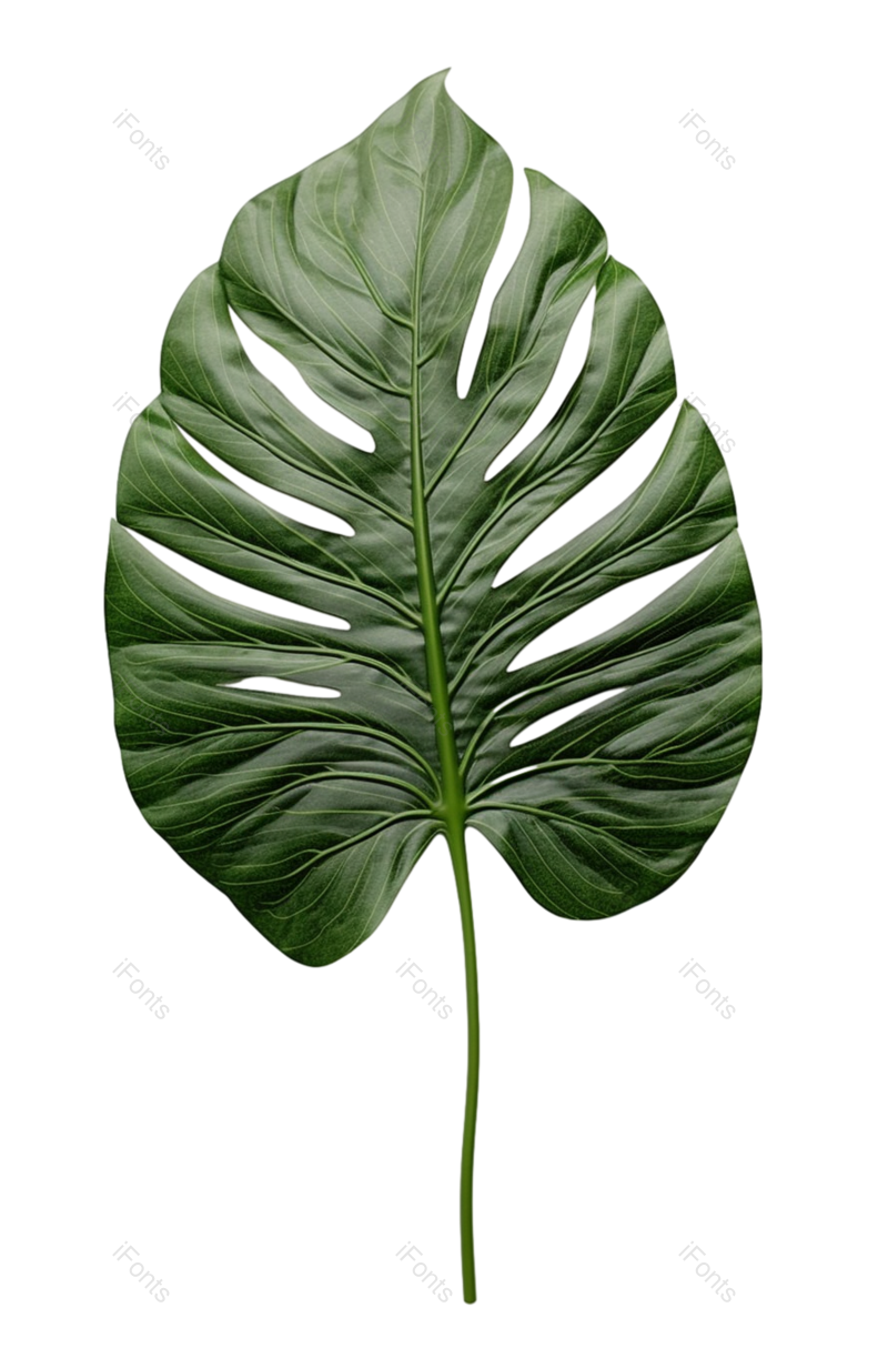 叶子图片,白色背景元素,绿色PNG,植物免抠素材